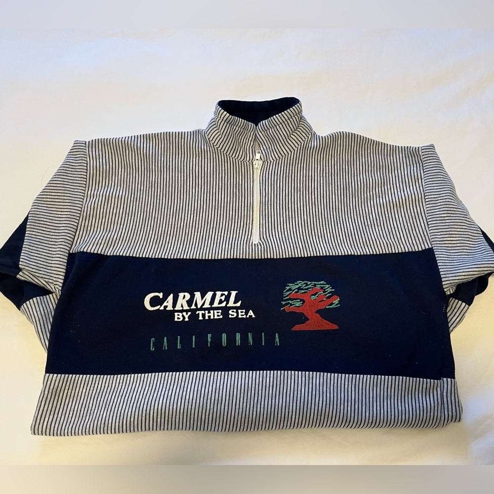 Vintage Carmel By The Sea Quater Zip